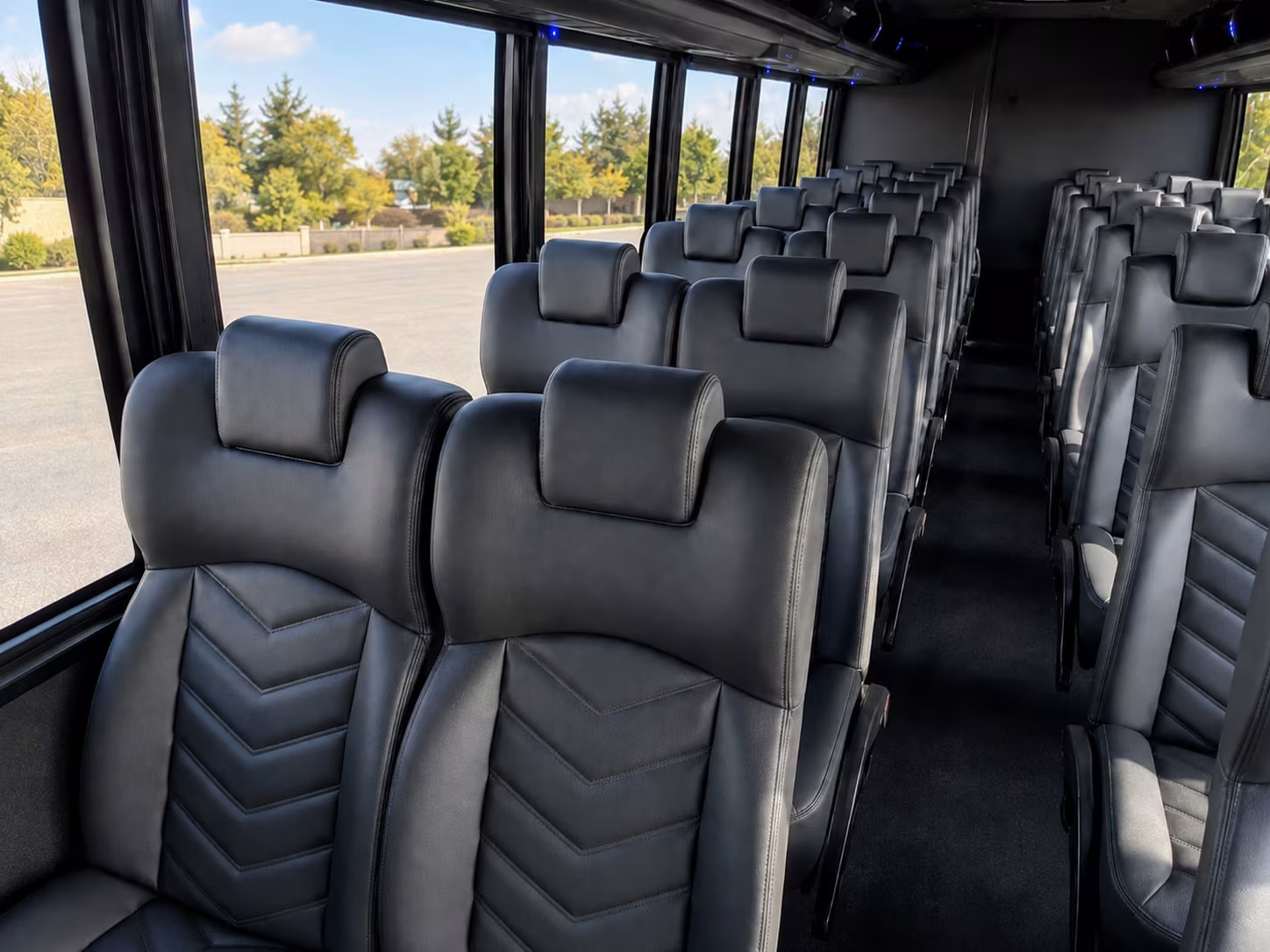 18 passenger minibus interior