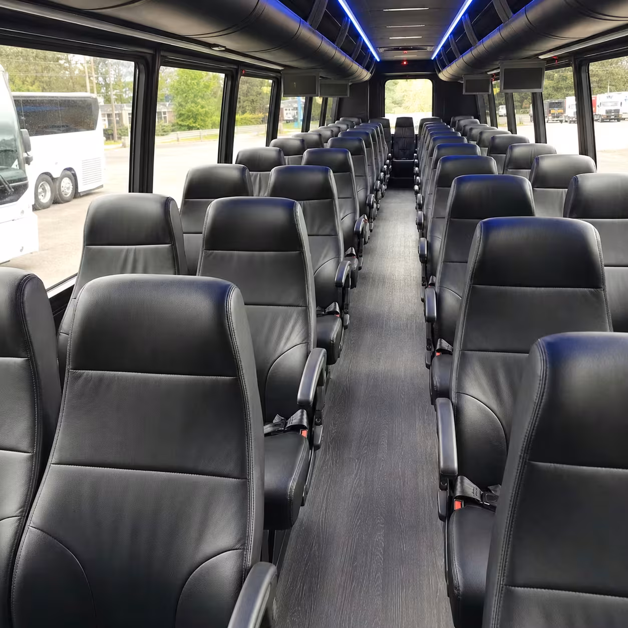 28 passenger minibus interior