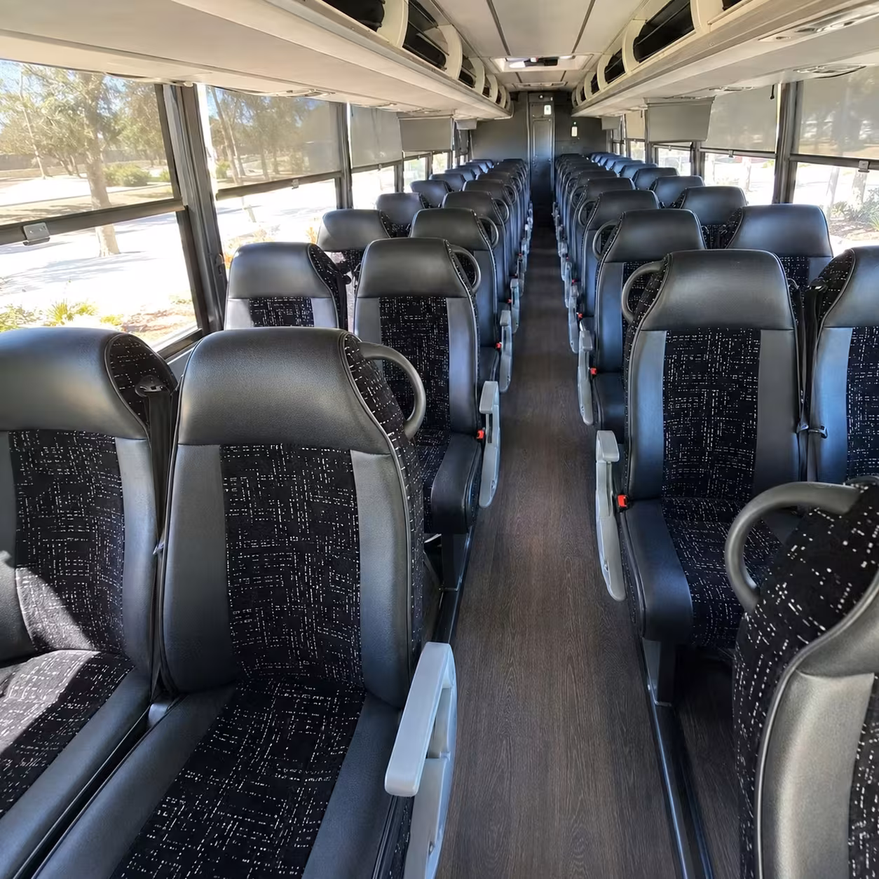citrus heights charter bus rental interior